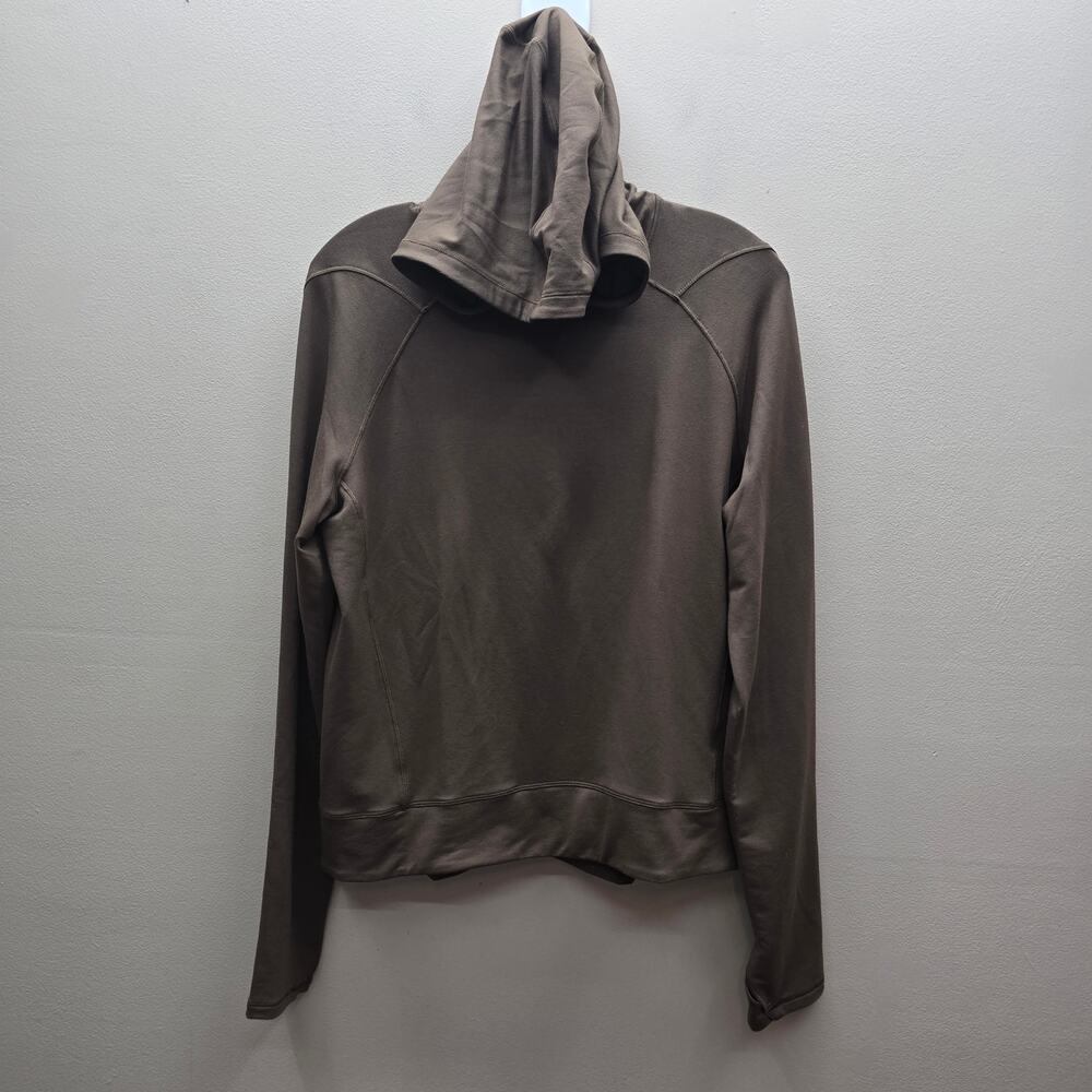 Neiwai Active Performance Long Sleeve Pullover Hoodie Brown Size Large Ballet